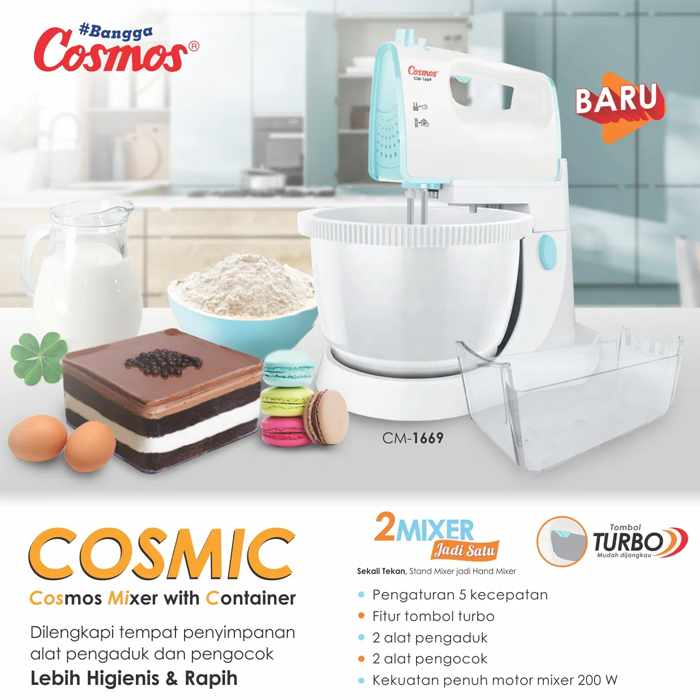 Cosmos Stand Mixer / Mixer Berdiri Adonan Kue - CM1669 | CM-1669